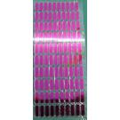 100 Buegelpailletten Stifte 7mm x 2mm spiegel pink